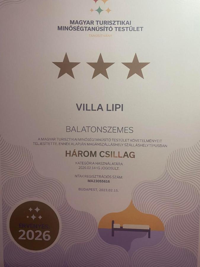 Villa Lipi - Home Away From Home บาลาตอนเซเมช ภายนอก รูปภาพ